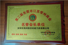 第二届东莞市江苏常州商会--名誉会长单位